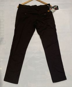 Dark Brown Stretchable Trousers for Boys Size 32
