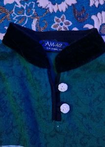 Stylish Green Kurta for winters