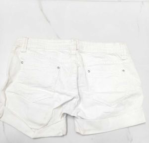 White Denim Shorts