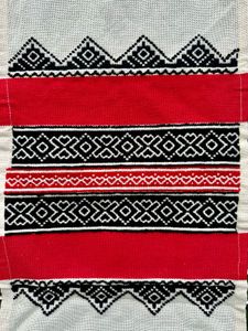 Handwoven Toda Embroidery Tribal Shawl