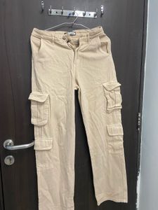 Beige Cargo Pants