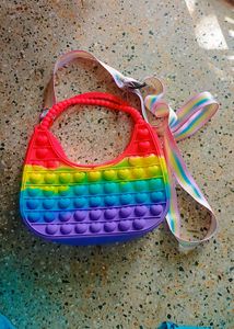 Silicone Pop it Sling bag for Girls