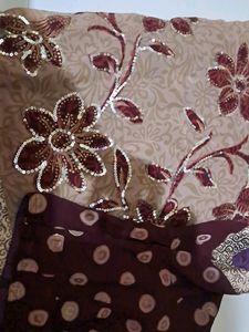 Brown Colour Saree