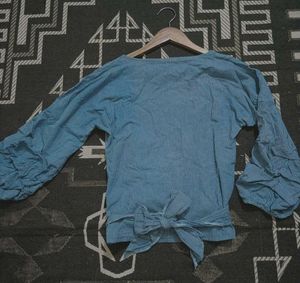 Blue Checkered Top
