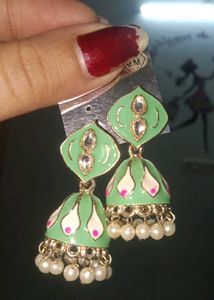 Cute Bow Clip And Earings Combo