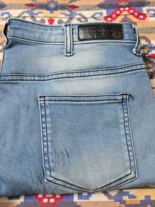 Distressed Light Wash Jeans