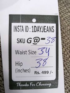 G@38 Size-34 Slim Jeans