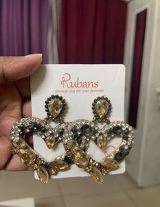 Rubans Heart Drop Earrings