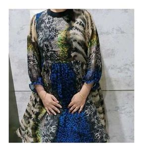 A Beautiful Flared Dress For Your Daily Wear.