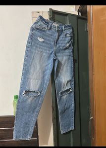 Distressed Denim Jeans