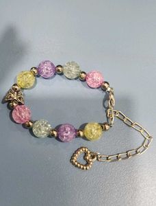 Colorful Beaded Butterfly Bracelet