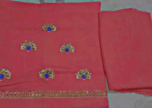 Rajputi Cotton Jod With Odhni Pitch Colour