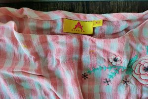 Pink Checked Top