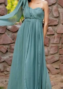 Elegant Blue Maxi Dress