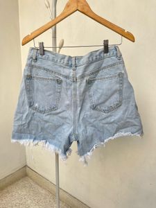 F21 Ripped Denim Shorts