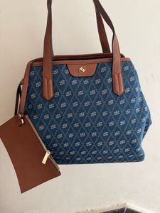 Dune London Denim Handbag ( Check Flaw)