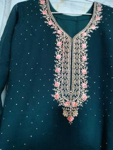 Embroidered Kurta and dupatta