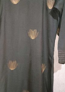 Olive Green Tunic with Gold Details