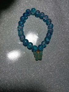 Blue Beaded Butterfly Bracelet