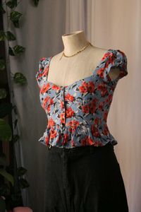Zara Floral Print Top