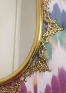 Gold Plated Wall Mirror With No Defects