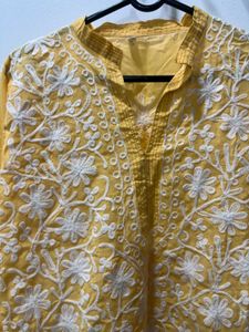 Yellow Lucknowi Kurta