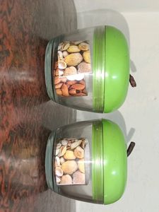 2 Apple Shape Kitchen Container