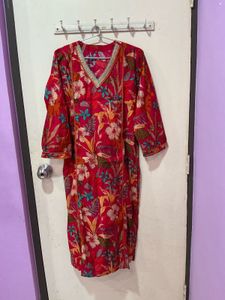 3 Piece: Floral Print Kurta Pant Dupatta Set Women
