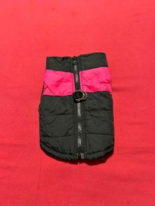 Warm Black &amp; Pink Winter Jacket for Cat