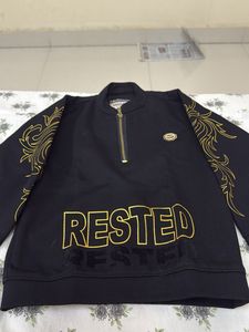 black white T-shirt ,  pant n sweat jack