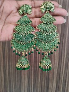 Green Jhumka