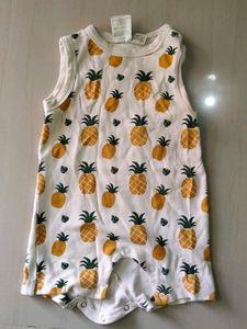 Cute Pineapple Printed Unisex Baby Romper
