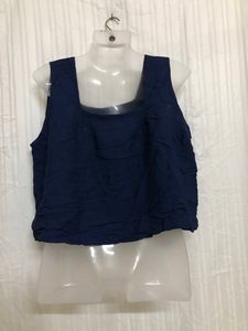 Blue Sleeveless Top