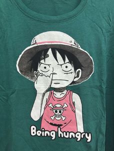 Luffy One Piece Dark Green Tee