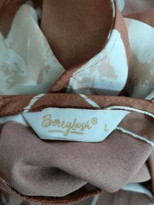 Brown Printed Dress(Women&#39;s)