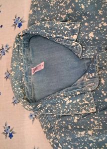 Crimsoune Club Denim Mini Shirt Dress