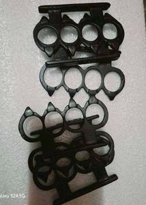 Vintage Brass Black Premium Knuckle #Rings