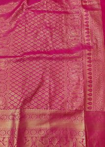 Pink &amp; Yellow Silk Saree