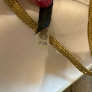 Victoria&#39;s Secret White Embellished Bikini Top