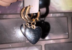 Heart Little Hoop Earrings (anti Tarnish)
