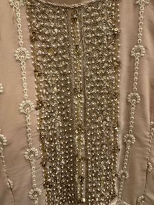 Elegant peach Anarkali Suit