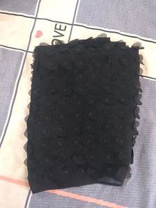 Black Stole With Heart And Daimond