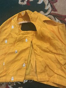Yellow Kurta Set with Shrug
