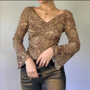 Purple Paisley Top