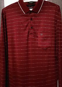 Striped Maroon Polo Shirt