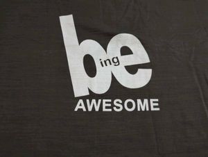 Gray &#34;be AWESOME&#34; Tee 💥