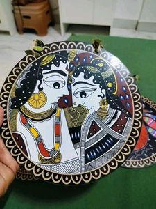 Madhubani Art Wooden Wall Hanging Set of 3