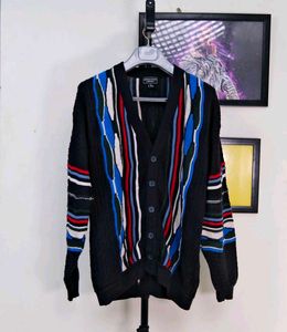 Coogi Patterned Cardigan