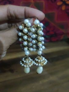 Traditional Earrings (Big) + One Set Of Earchain