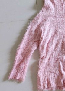 Pink Turtleneck Sweater